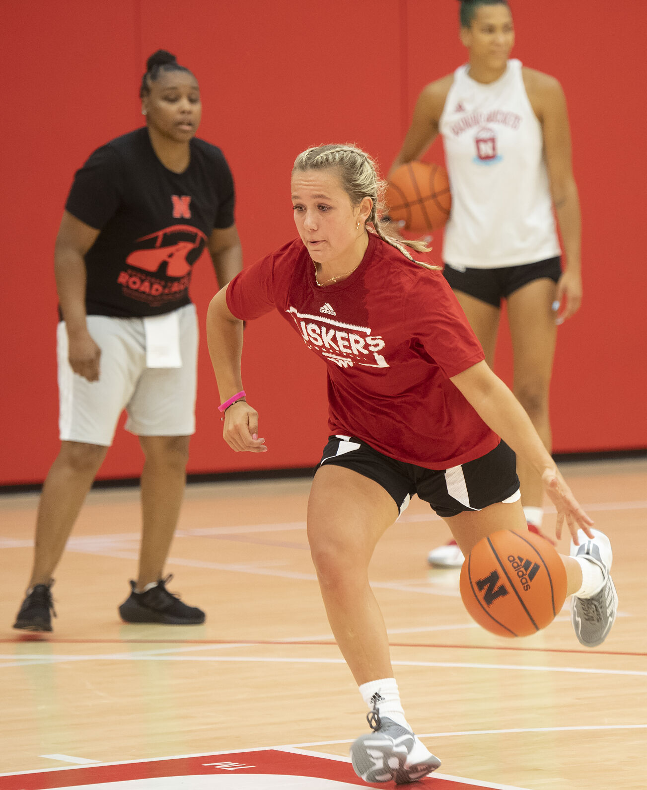 NU women's basketball practice, 6.16